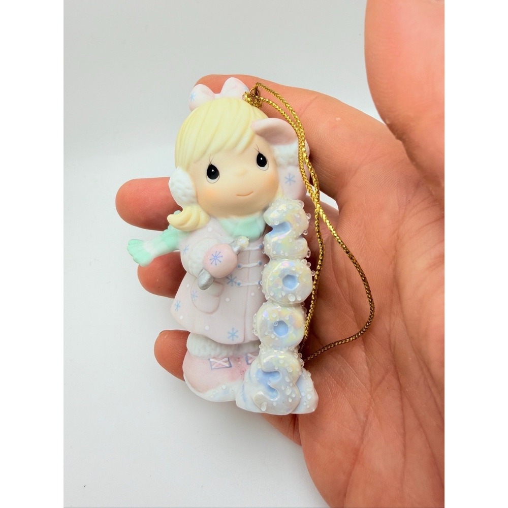112840 Precious Moments "Icy Good Times Ahead" Crown Mark Ornament 2003